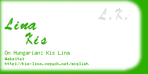 lina kis business card